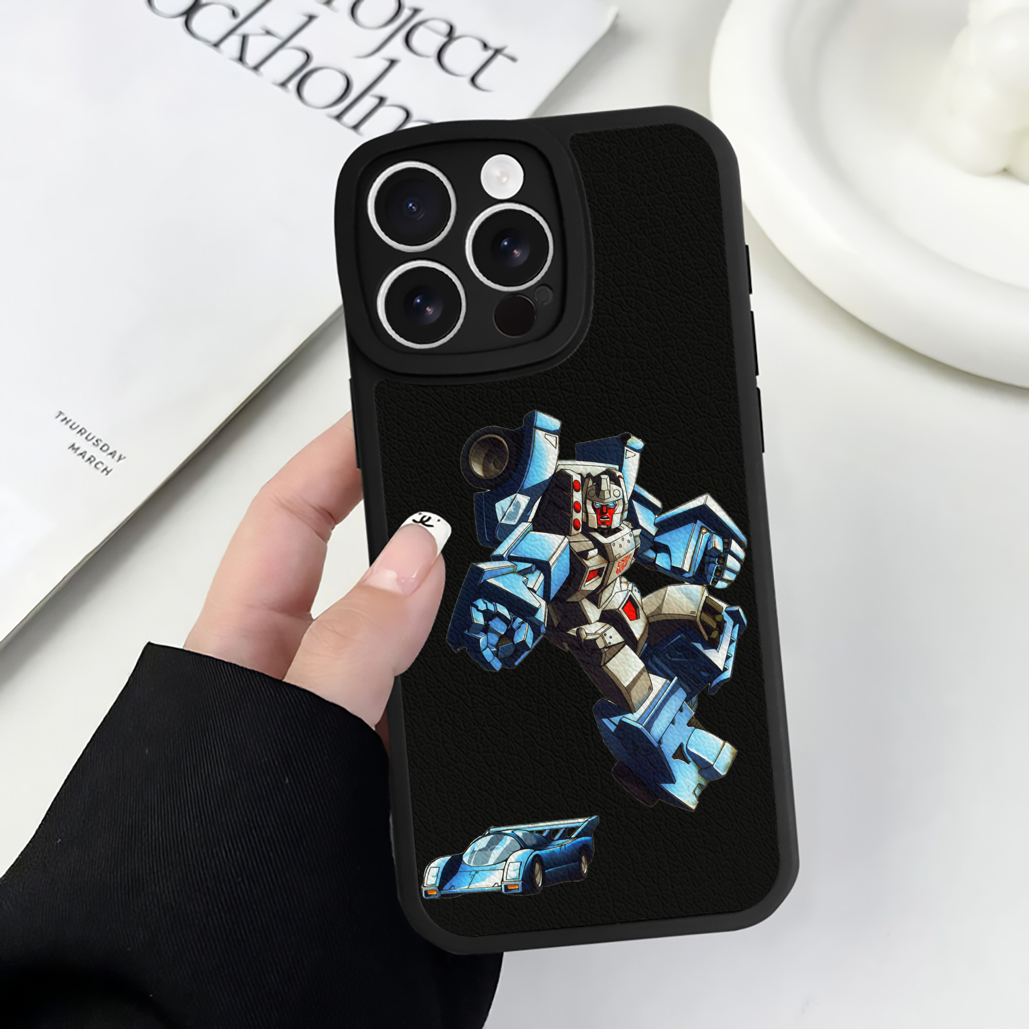 （画像用）  【iPhone 16シリーズ対応】シリコンスマホケース（レザー調） 材質：シリコン